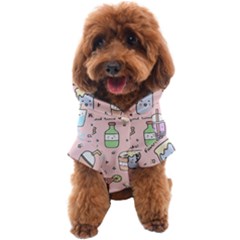 Drink Cocktail Doodle Coffee Dog Coat by Apen