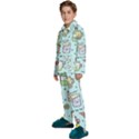 Drinks Cocktails Doodle Coffee Kids  Long Sleeve Velvet Pajamas Set View2