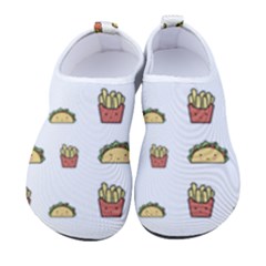 Fries Taco Pattern Fast Food Men s Sock-style Water Shoes by Apen