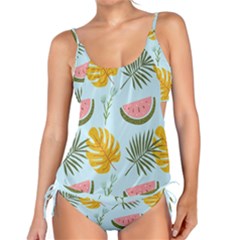 Watermelon Leaves Fruit Foliage Tankini Set by Apen