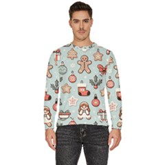 Christmas Cartoon Pattern Men s Fleece Sweatshirt by Apen