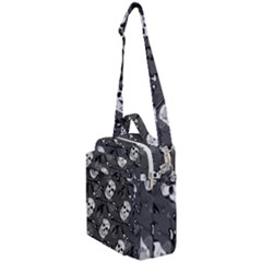 Skull Skeleton Pattern Texture Crossbody Day Bag by Apen