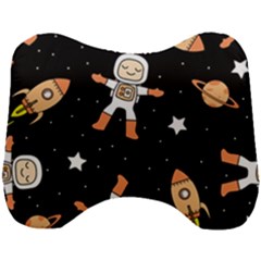 Astronaut Space Rockets Spaceman Head Support Cushion by Ravend