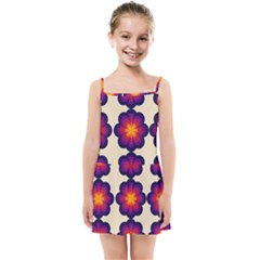 Flower Pattern Design Seamless Kids  Summer Sun Dress by Ravend