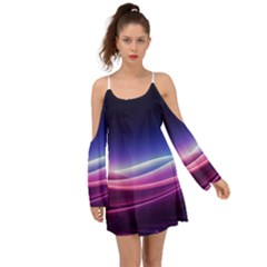 Cosmic Galaxy Quantum Art Nature Boho Dress by Ravend