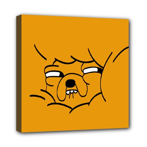 Adventure Time Jake The Dog Mini Canvas 8  X 8  (stretched) by Sarkoni