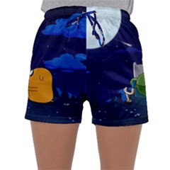 Adventure Time Jake And Finn Night Sleepwear Shorts by Sarkoni