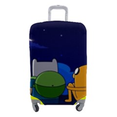 Adventure Time Jake And Finn Night Luggage Cover (small) by Sarkoni