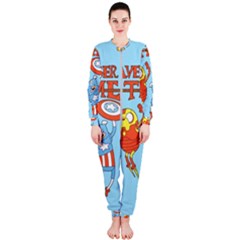 Adventure Time Avengers Age Of Ultron Onepiece Jumpsuit (ladies) by Sarkoni