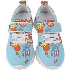 Adventure Time Avengers Age Of Ultron Kids  Velcro Strap Shoes by Sarkoni