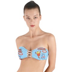 Adventure Time Avengers Age Of Ultron Twist Bandeau Bikini Top by Sarkoni