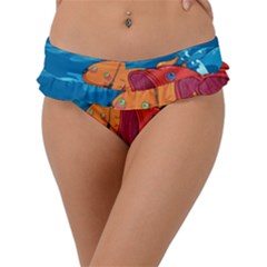 Adventure Time Fish Landscape Frill Bikini Bottoms by Sarkoni