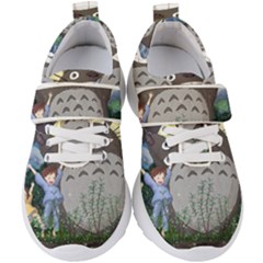 Illustration Anime Cartoon My Neighbor Totoro Kids  Velcro Strap Shoes by Sarkoni