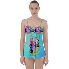 Adventure Time Cartoon Babydoll Tankini Top by Sarkoni