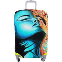 Color Detail Dream Fantasy Neon Psychedelic Teaser Luggage Cover (large) by Sarkoni