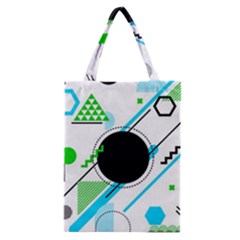 Geometric Shapes Background Classic Tote Bag by Bedest