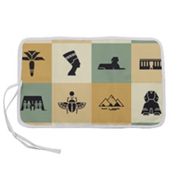 Egyptian Flat Style Icons Pen Storage Case (s) by Bedest