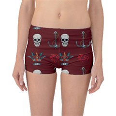 Tattoo Old School Background Pattern Boyleg Bikini Bottoms by Bedest