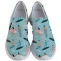 Beach Surfing Surfers With Surfboards Surfer Rides Wave Summer Outdoors Surfboards Seamless Pattern Women s Lightweight Slip Ons View1