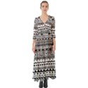 Boho Style Pattern Button Up Boho Maxi Dress View1