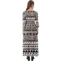 Boho Style Pattern Button Up Boho Maxi Dress View2