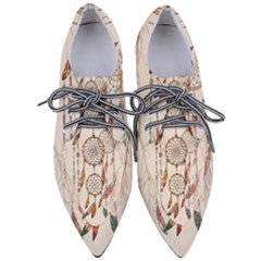 Coloured Dreamcatcher Background Pointed Oxford Shoes by Hannah976