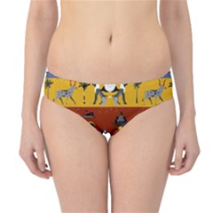 Ancient Egyptian Religion Seamless Pattern Hipster Bikini Bottoms by Hannah976