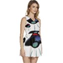 Alien Unidentified Flying Object Ufo Sleeveless High Waist Mini Dress View3