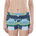 Illustration Ufo Alien  Unidentified Flying Object Boyleg Bikini Wrap Bottoms View1