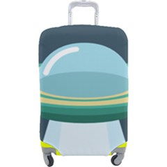 Illustration Ufo Alien  Unidentified Flying Object Luggage Cover (large) by Sarkoni