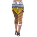 Unidentified Flying Object Ufo Under The Pyramid Lightweight Velour Capri Leggings  View2