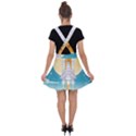 Space Exploration Illustration Velvet Suspender Skater Skirt View2