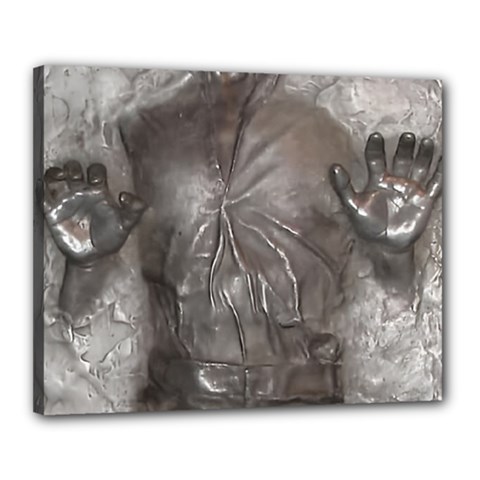 Han Solo In Carbonite Canvas 20  X 16  (stretched) by Sarkoni