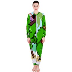 Parrot Hat Cartoon Captain Onepiece Jumpsuit (ladies) by Sarkoni