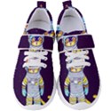 Cat Astronaut Space Retro Universe Women s Velcro Strap Shoes View1