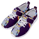 Cat Astronaut Space Retro Universe Women s Velcro Strap Shoes View2