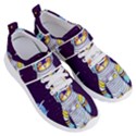 Cat Astronaut Space Retro Universe Women s Velcro Strap Shoes View3