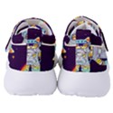 Cat Astronaut Space Retro Universe Women s Velcro Strap Shoes View4