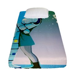 Astronaut Kiss Space Baby Fitted Sheet (single Size) by Bedest