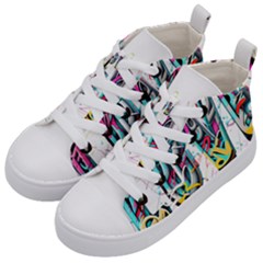 Graffiti Love Kids  Mid-top Canvas Sneakers by essentialimage