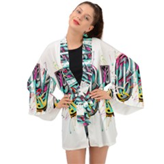 Graffiti Love Long Sleeve Kimono by essentialimage