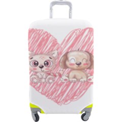 Paw Dog Pet Puppy Canine Cute Luggage Cover (large) by Sarkoni