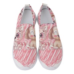 Paw Dog Pet Puppy Canine Cute Women s Slip On Sneakers by Sarkoni