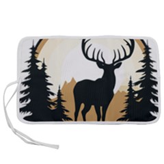 Deer Wildlife Nature Pen Storage Case (l) by Sarkoni