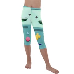 Bmo Adventure Time Kids  Lightweight Velour Capri Leggings  by Bedest