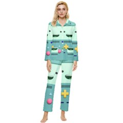 Bmo Adventure Time Womens  Long Sleeve Velvet Pocket Pajamas Set by Bedest