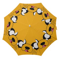 Adventure Time Cartoon Face Funny Happy Toon Straight Umbrellas by Bedest