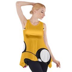 Adventure Time Cartoon Face Funny Happy Toon Side Drop Tank Tunic by Bedest