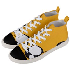 Adventure Time Cartoon Face Funny Happy Toon Men s Mid-top Canvas Sneakers by Bedest