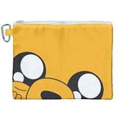 Adventure Time Cartoon Face Funny Happy Toon Canvas Cosmetic Bag (xxl) by Bedest